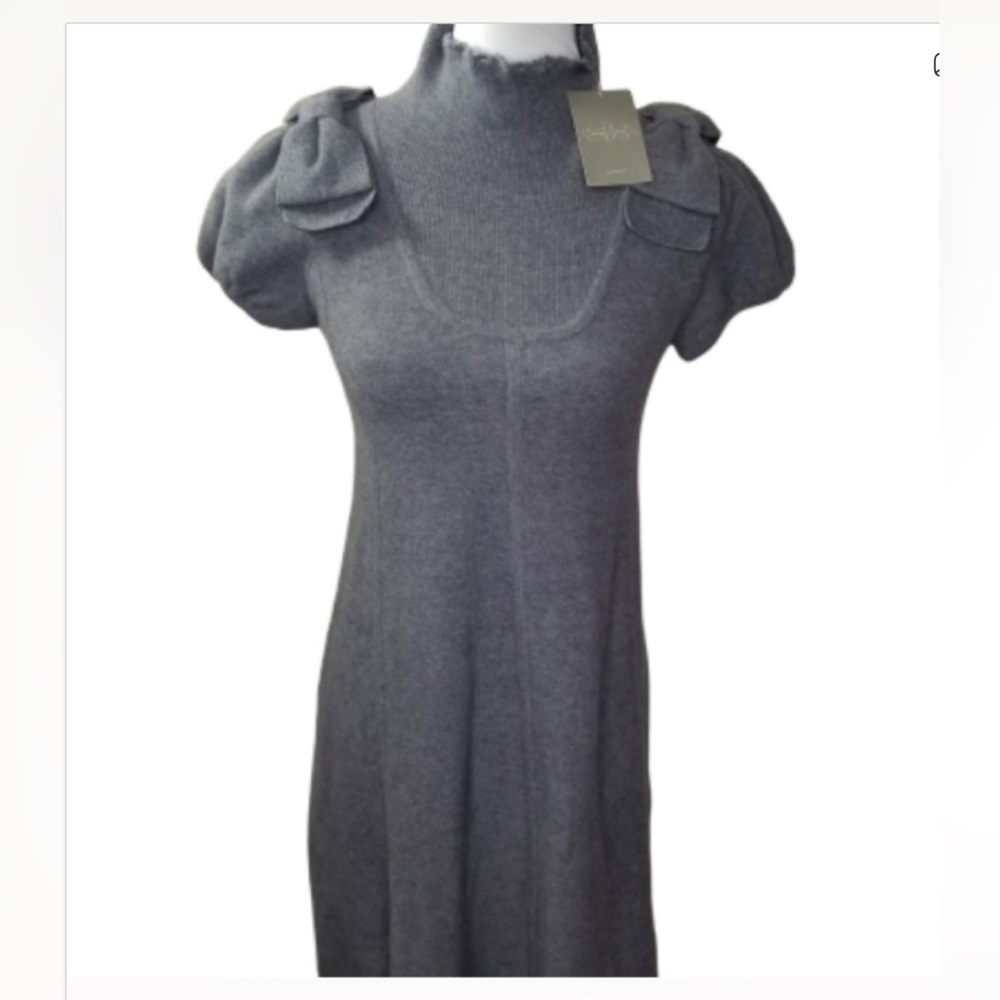 Moth Charcoal Knit Mini Dress